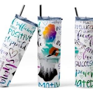 Self care motivational 20oz tumbler